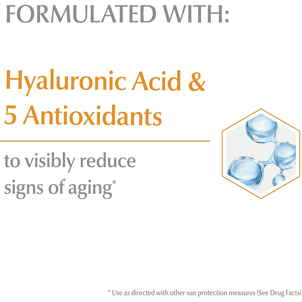 Sun Age Defense Face Sunscreen Lotion with SPF 50 | Facial Sunscreen with Hyaluronic Acid and 5 Antioxidants