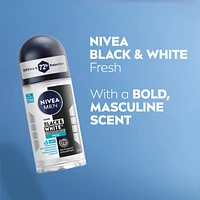 Black & White Invisible Roll-On 72-Hr Antiperspirant Deodorant, Fresh