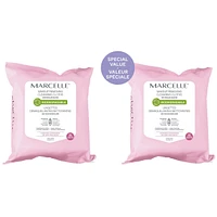 Biodegradable Hydrating Makeup Removing Cleansing Cloths with Recyclable Pouch - Special Value