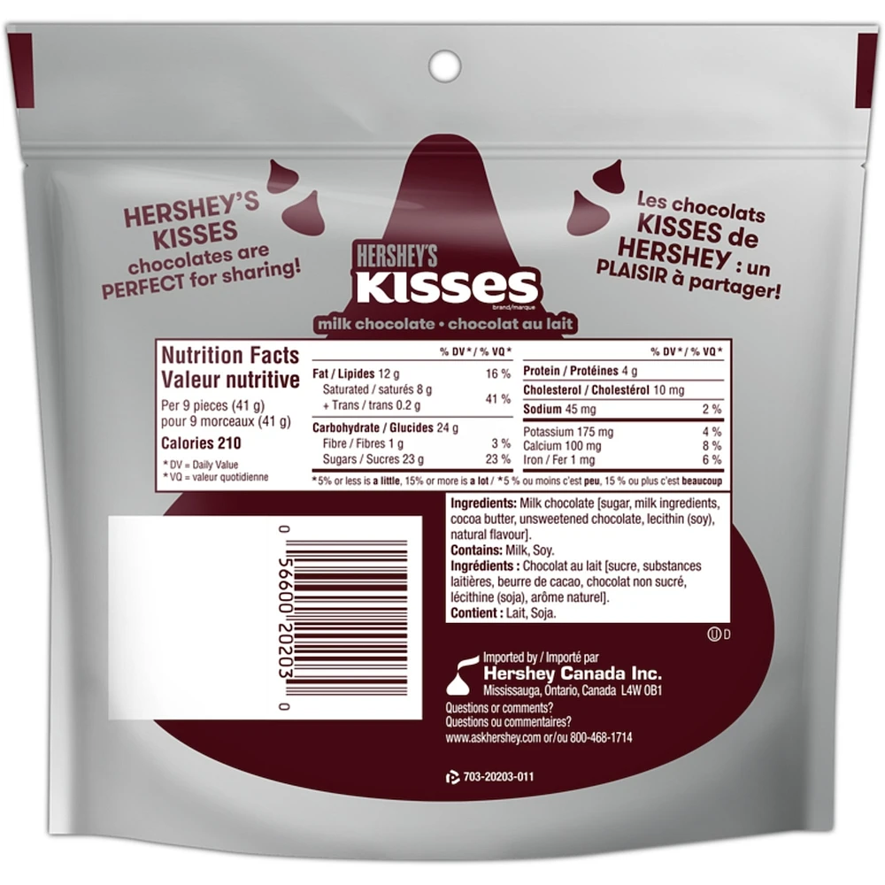 Kisses chocolat au lait