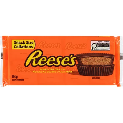 Chocolate, Peanut Butter Cups Snack Sized Candy