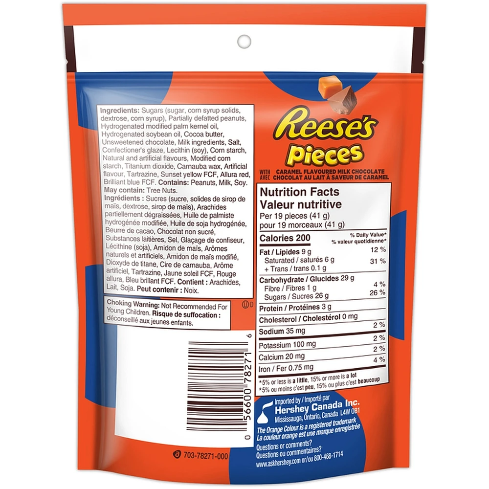 Reese'S Pieces With Caramel Flavoured Chocolate Candy