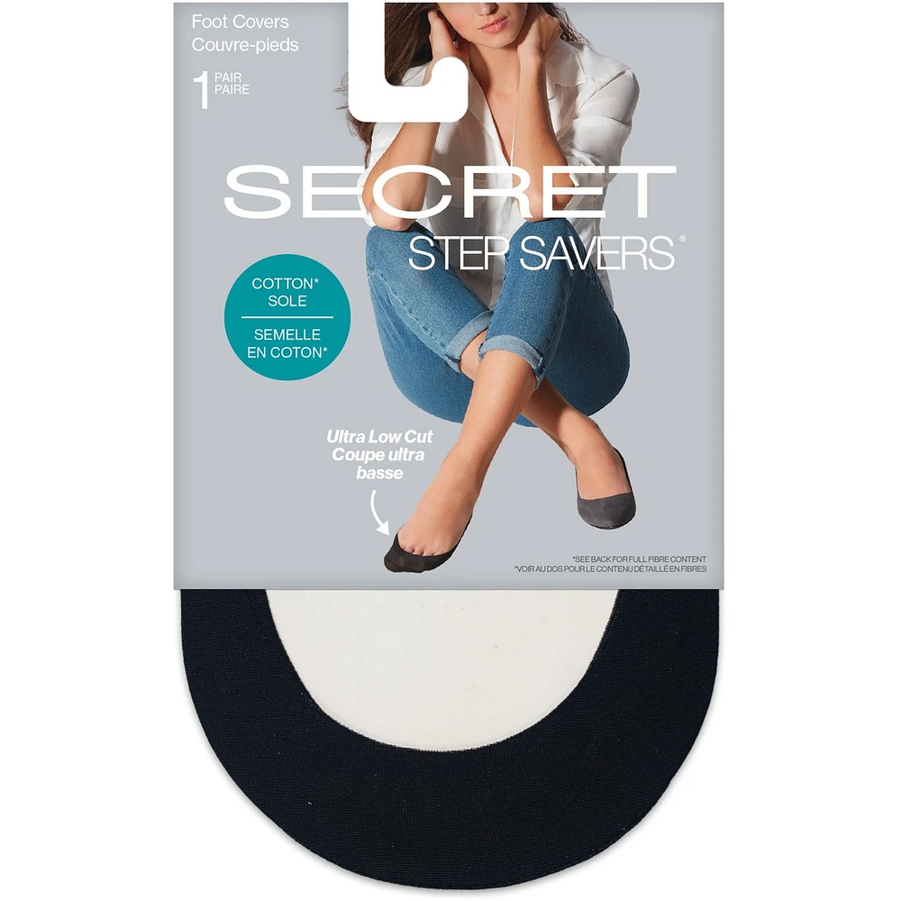 Ultra Low Cut Fused Edge Cotton Sole Footcover ONE SIZE