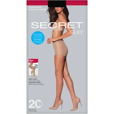 Sheer Control Top Panty w/Sandalfoot w/HeiQ