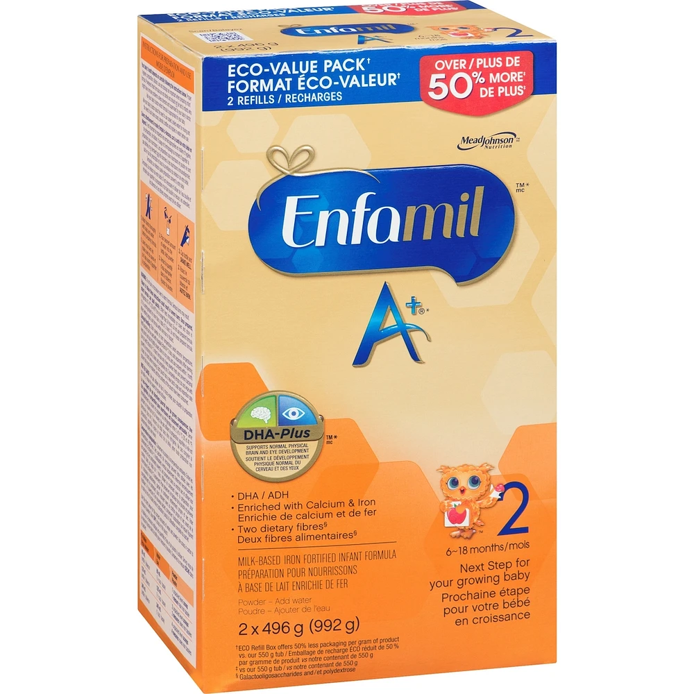Enfamil A+ 2 Baby Formula Powder Refill