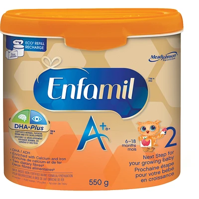 Enfamil A+ 2 Baby Formula Powder Tub