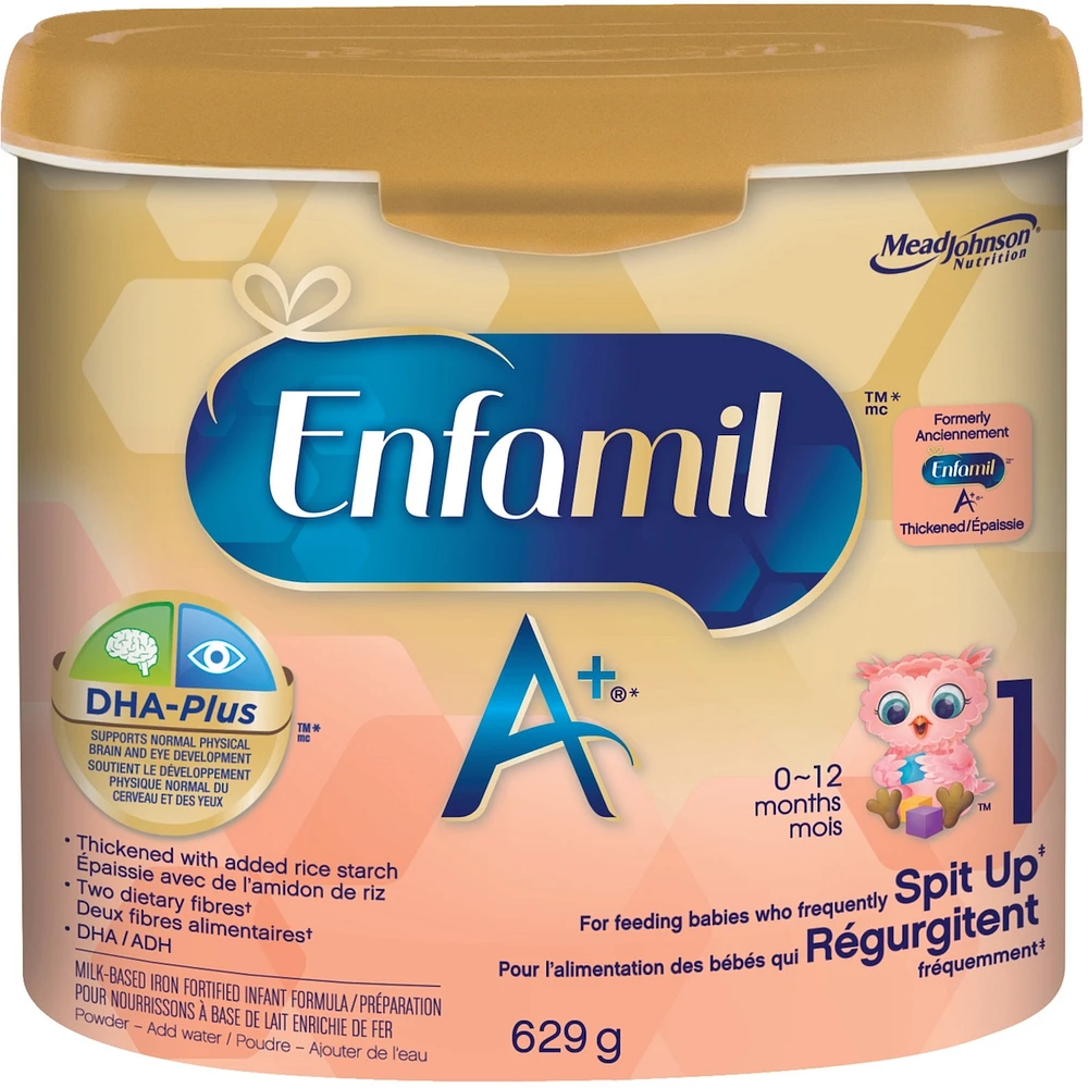 Enfamil A+ for Frequent Spit Up Baby Formula Powder Tub