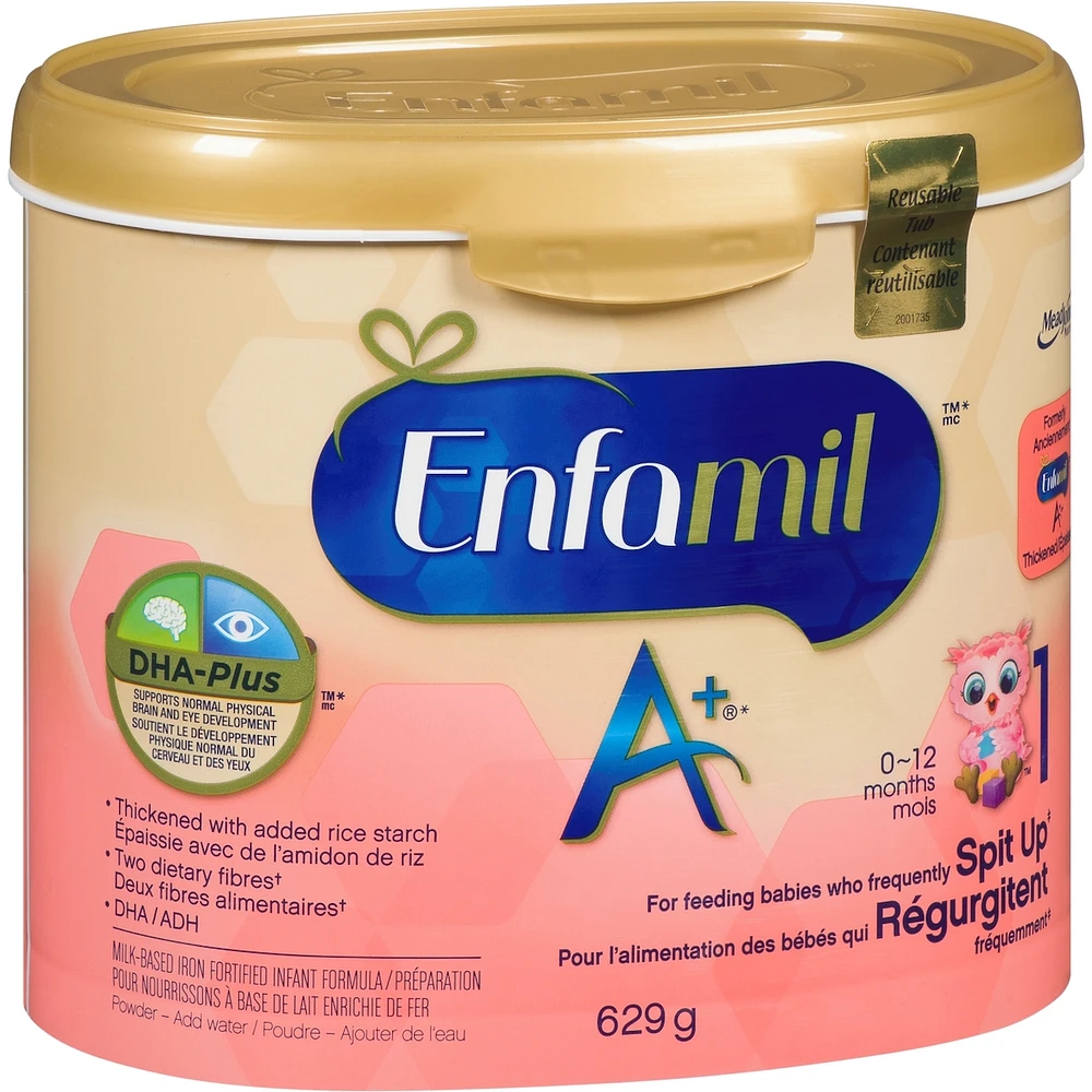 Enfamil A+ for Frequent Spit Up Baby Formula Powder Tub