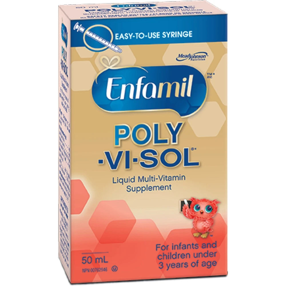 Enfamil® POLY-VI-SOL® Liquid Multi-Vitamin Supplement, 50mL