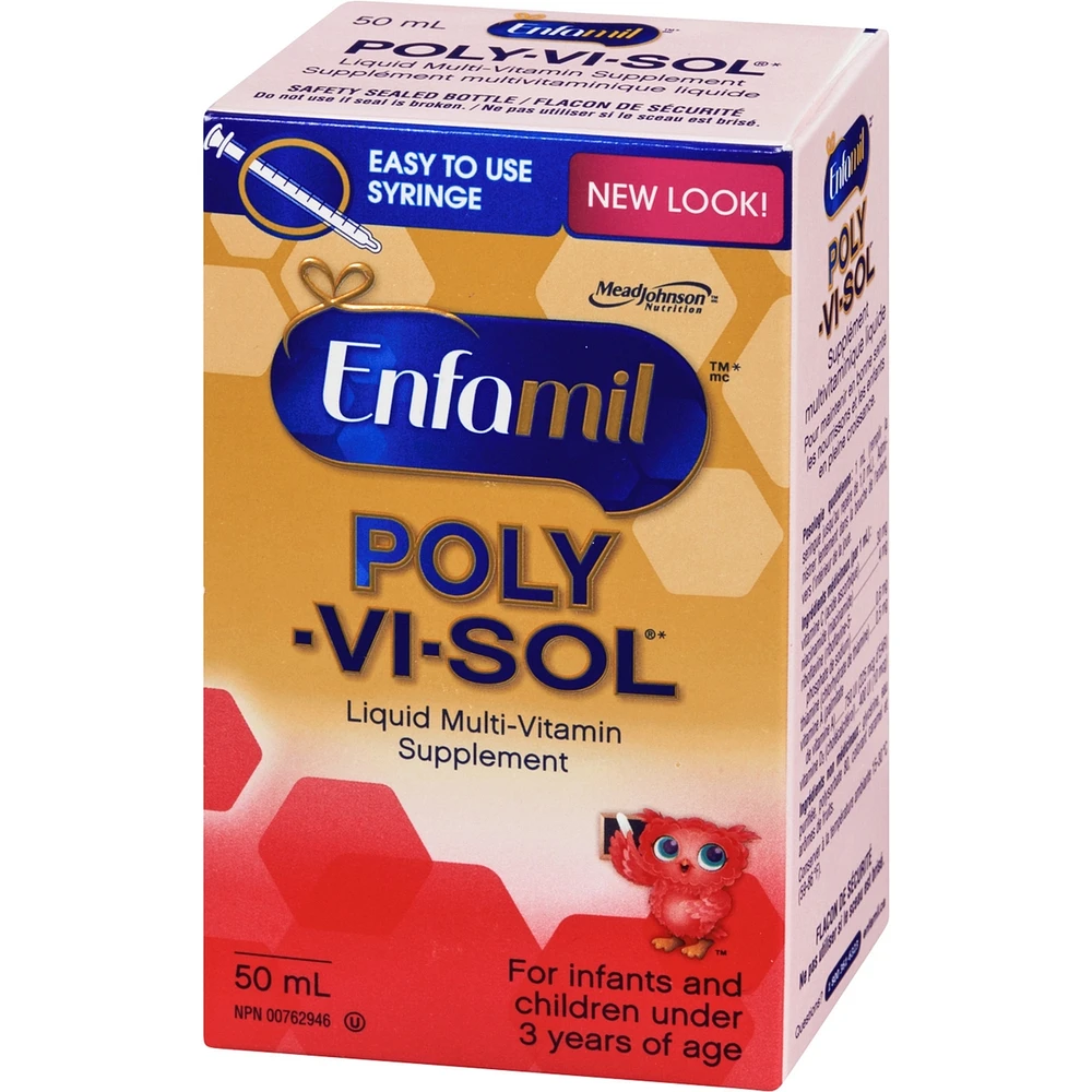 Enfamil® POLY-VI-SOL® Liquid Multi-Vitamin Supplement, 50mL