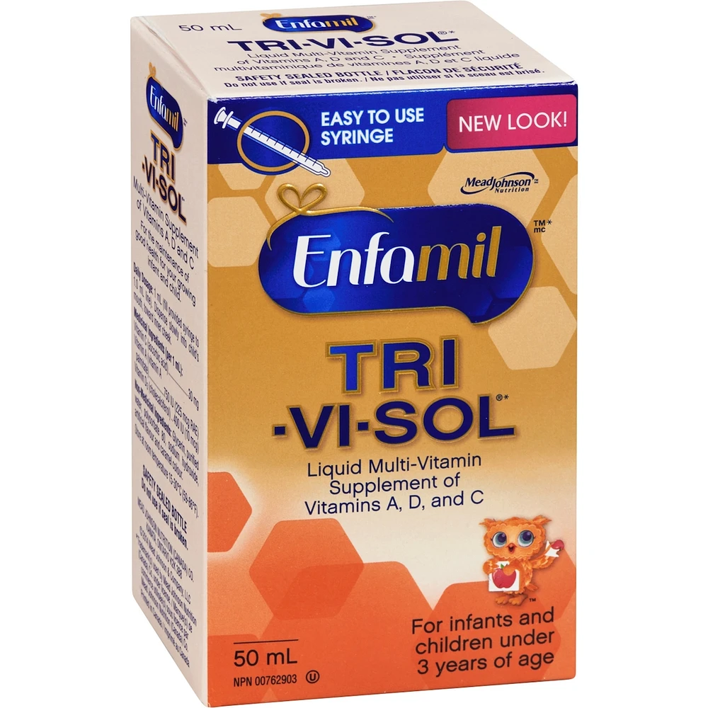 Enfamil® TRI-VI-SOL Liquid Multi-Vitamin Supplement of VItamins A, D and C, 50mL