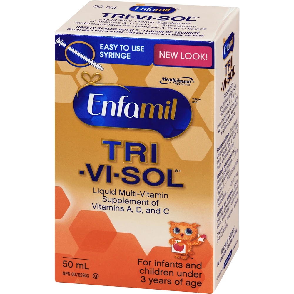 Enfamil® TRI-VI-SOL Liquid Multi-Vitamin Supplement of VItamins A, D and C, 50mL