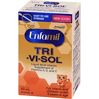 Enfamil® TRI-VI-SOL Liquid Multi-Vitamin Supplement of VItamins A, D and C, 50mL