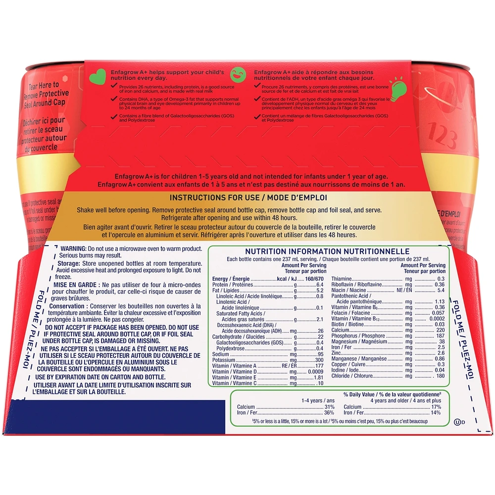 Toddler & Child Nutritional Drink, Ready to Feed