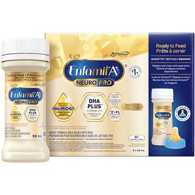 NeuroPro™, Baby Formula, 0-12 months, Ready to Feed Nursettes