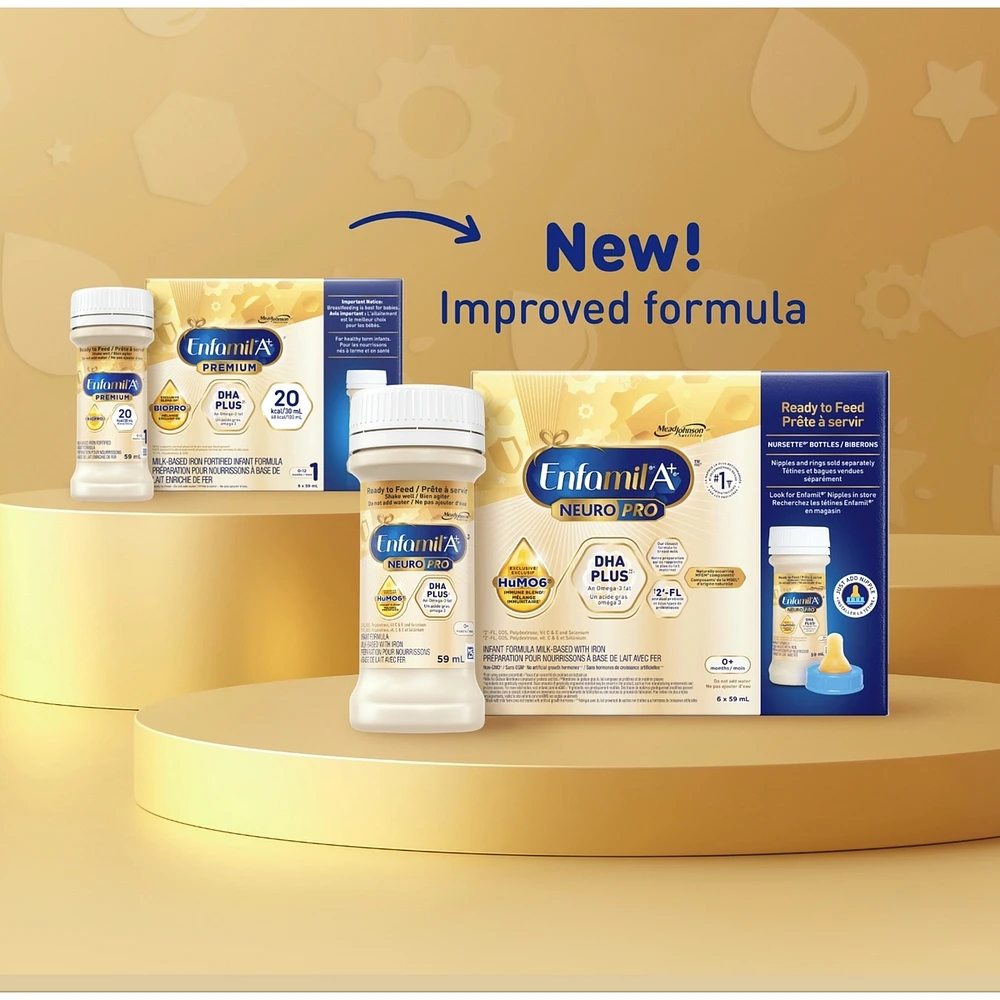 NeuroPro™, Baby Formula, 0-12 months, Ready to Feed Nursettes