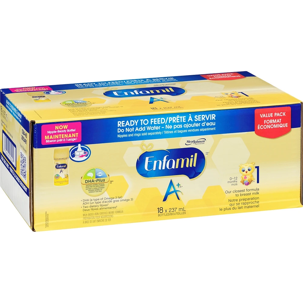 Enfamil A+, Ready-to-feed, 237ml , 18 Pk