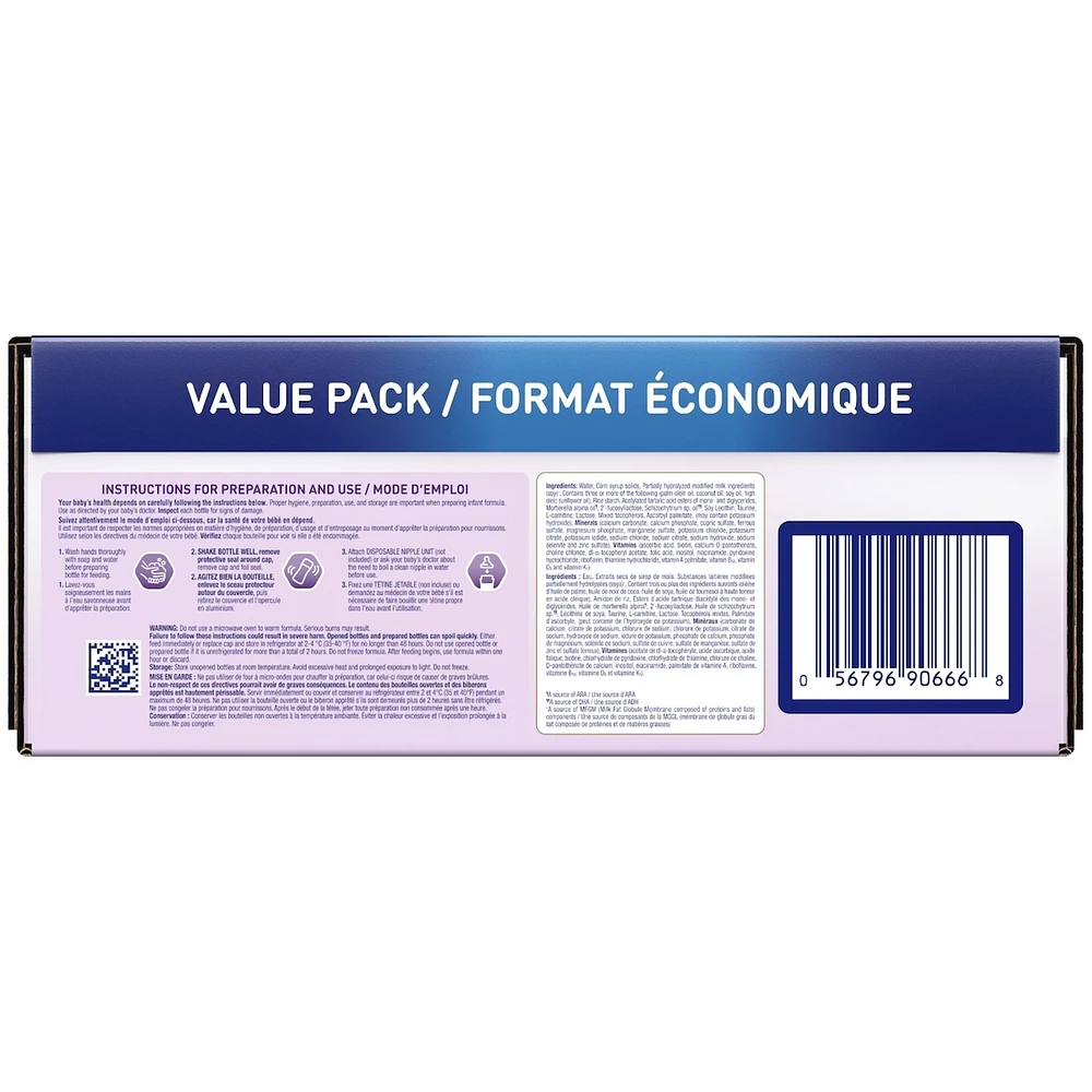NeuroPro™ Gentlease, Baby Formula, 0-12 months, Ready to Feed Bottles