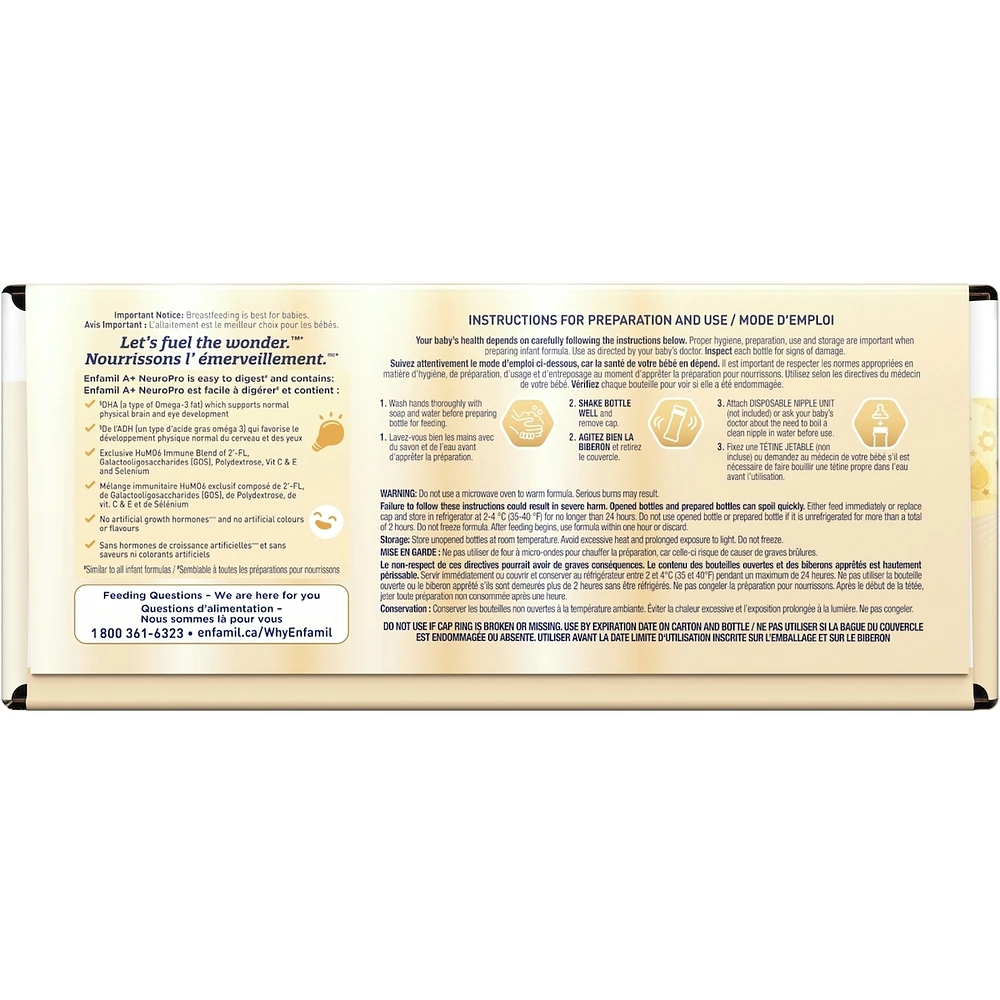 NeuroPro™, Baby Formula, 0-12 months, Ready to Feed Nursettes, 59mL x 24ct
