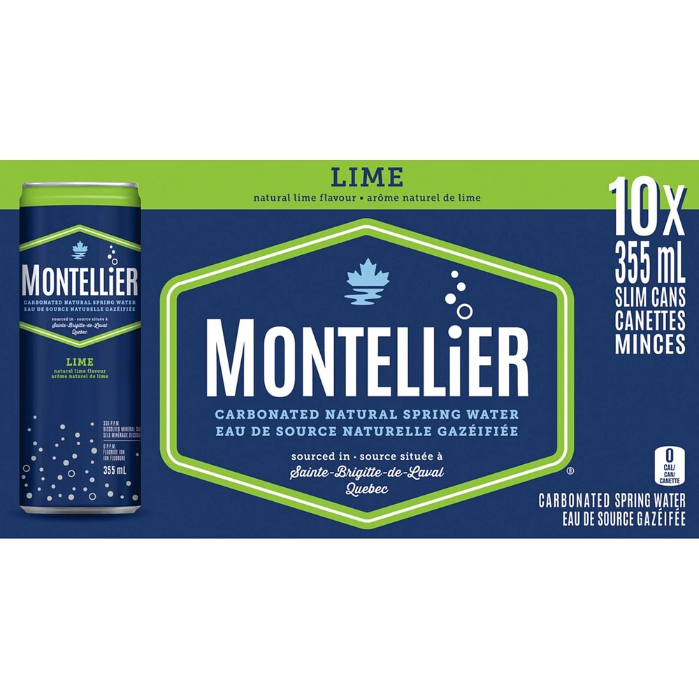 Canadian Carbonated Natural Spring Water Lime