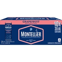 Carbonated Natural Spring Water with Grapefruit Flavour, 10 Pack