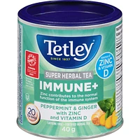 Super Herbal Tea Immune+ Peppermint & Ginger With Zinc And Vitamin D