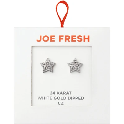 24K Dip Pave Star Ear Cs