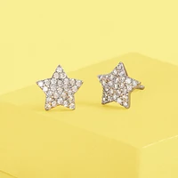 24K Dip Pave Star Ear Cs