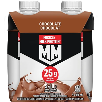 Muscle Milk Protein Shake Chocolate 4x330mL