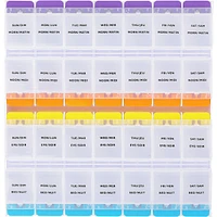 Easy Open 4x Daily Pill Planner
