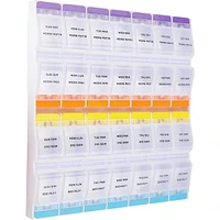 Easy Open 4x Daily Pill Planner