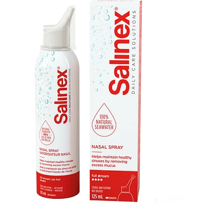 Vaporisateur nasal quotidien à jet doux, moyen et fort Salinex®