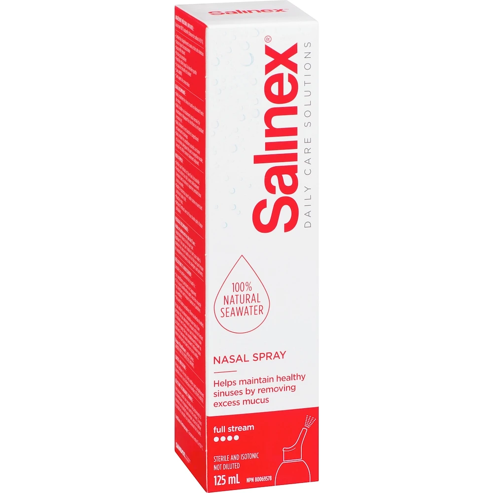 Vaporisateur nasal quotidien à jet doux, moyen et fort Salinex®