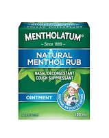 Natural Menthol Rub Ointment, Vapourizing Rub, Cough Suppressant & Nasal Decongestant