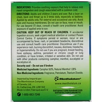 Natural Menthol Rub Ointment, Vapourizing Rub, Cough Suppressant & Nasal Decongestant