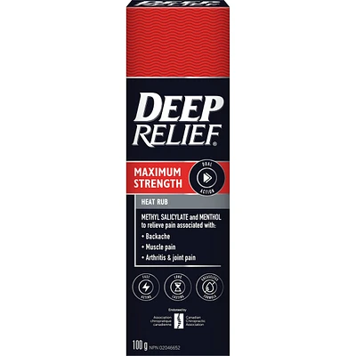 Maximum Strength Heat Pain Relief Rub, Treat Sore Muscles and Joints