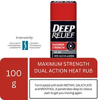 Maximum Strength Heat Pain Relief Rub, Treat Sore Muscles and Joints