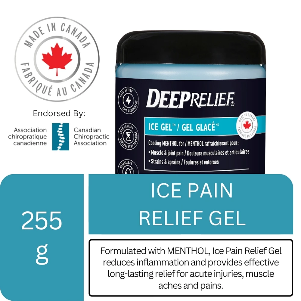 Ice Gel, Muscle and Joint Pain Relief, Reduces Inflammation