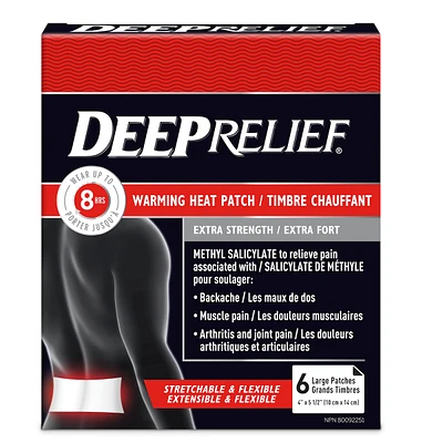 Warming Heat Pain Relief Patch, Extra Strength, Helps Relieve Backaches & Muscle Pain