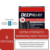 Warming Heat Pain Relief Patch, Extra Strength, Helps Relieve Backaches & Muscle Pain