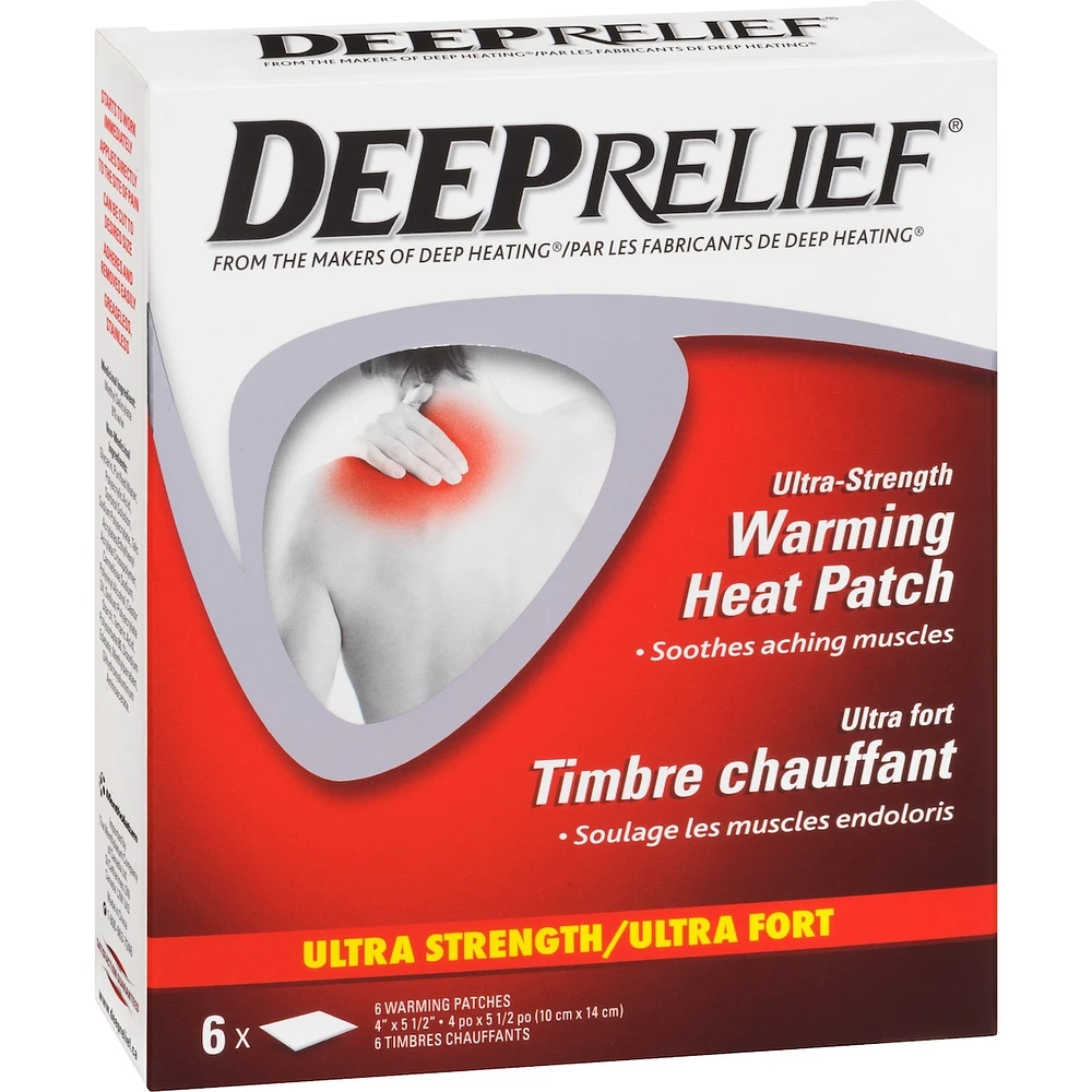 Warming Heat Pain Relief Patch, Extra Strength, Helps Relieve Backaches & Muscle Pain