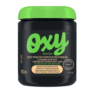 Deep Pore Cleansing Acne Pads with Salicylic Acid, For Stubborn Acne, For Blackheads and Visible Pores