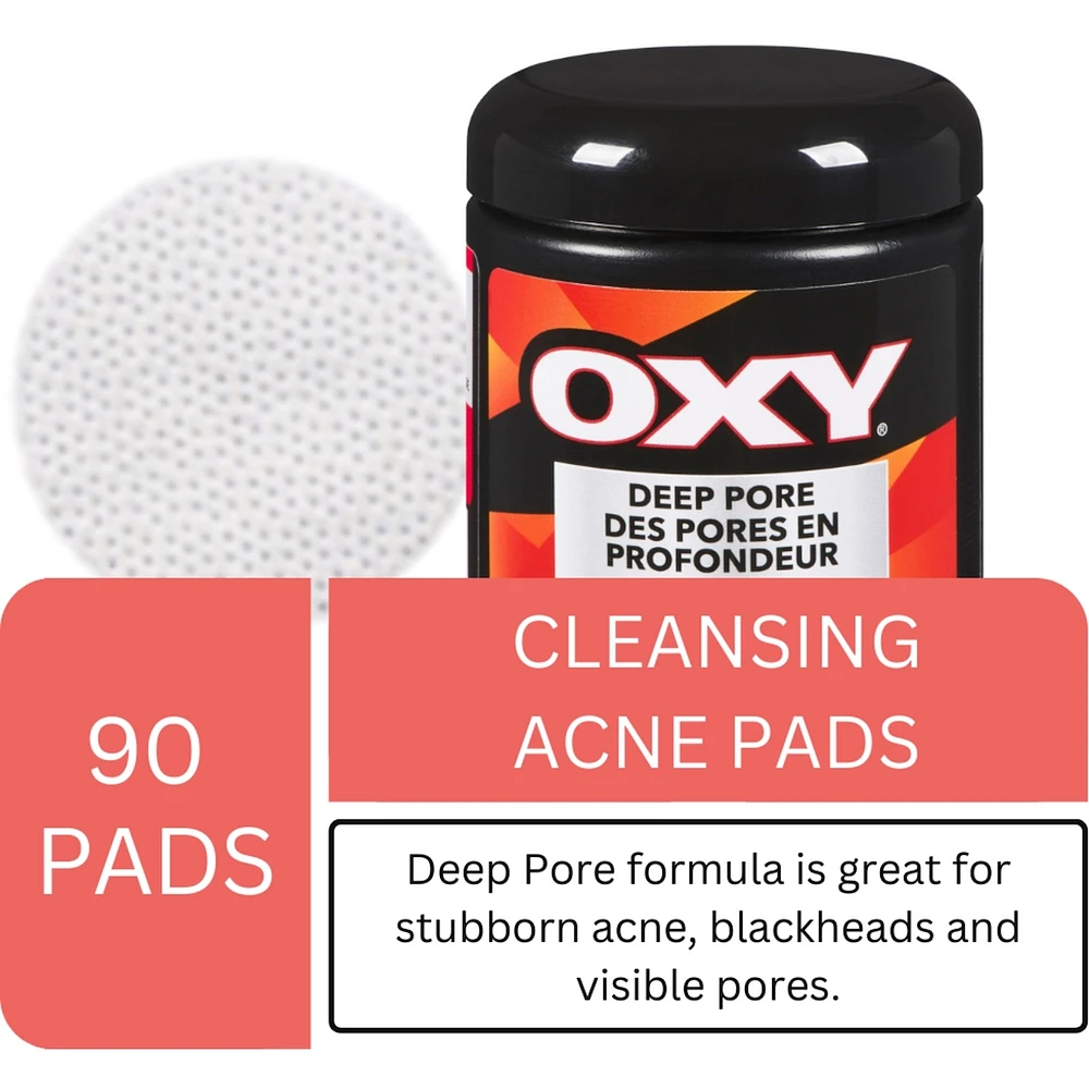 Tampons anti-acné nettoyants en profondeur avec acide salicylique, pour l'acné tenace, pour les points noirs et les pores visibles