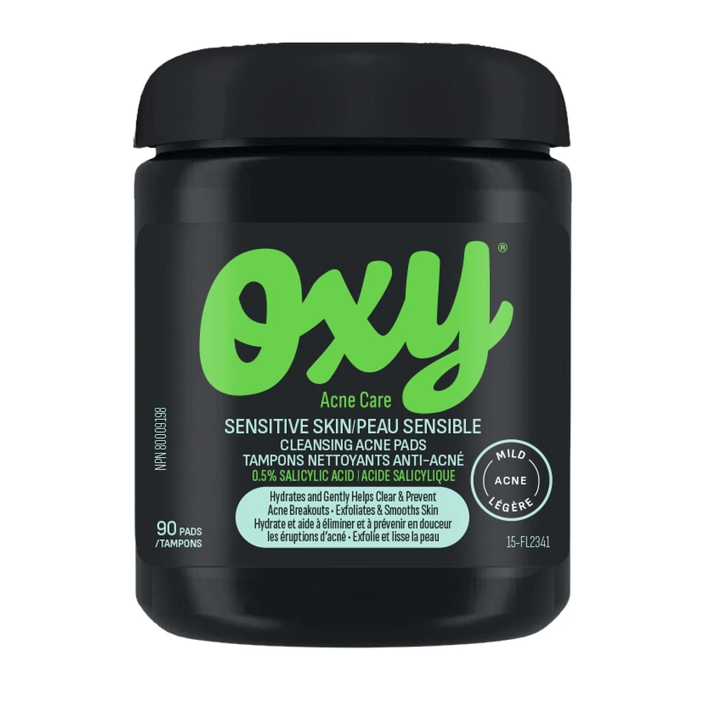 Sensitive Skin Cleansing Acne Pads with Salicylic Acid, For Sensitive Skin