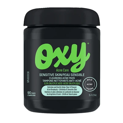 Sensitive Skin Cleansing Acne Pads with Salicylic Acid, For Sensitive Skin
