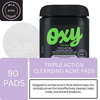 Triple Action Cleansing Acne Pads with Salicylic Acid, For Mild Acne, For Frequent Recurring Breakouts