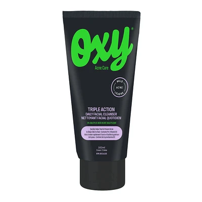 Triple Action Daily Facial Cleanser with Salicylic Acid, For Mild Acne, For Frequent Recurring Breakouts