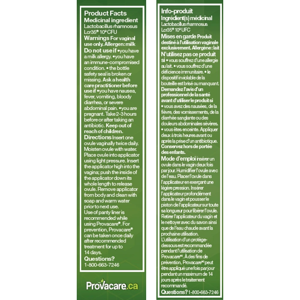 Probiotic Vaginal Care, Natural Treatment for Vaginal Yeast and/or Bacterial Infection