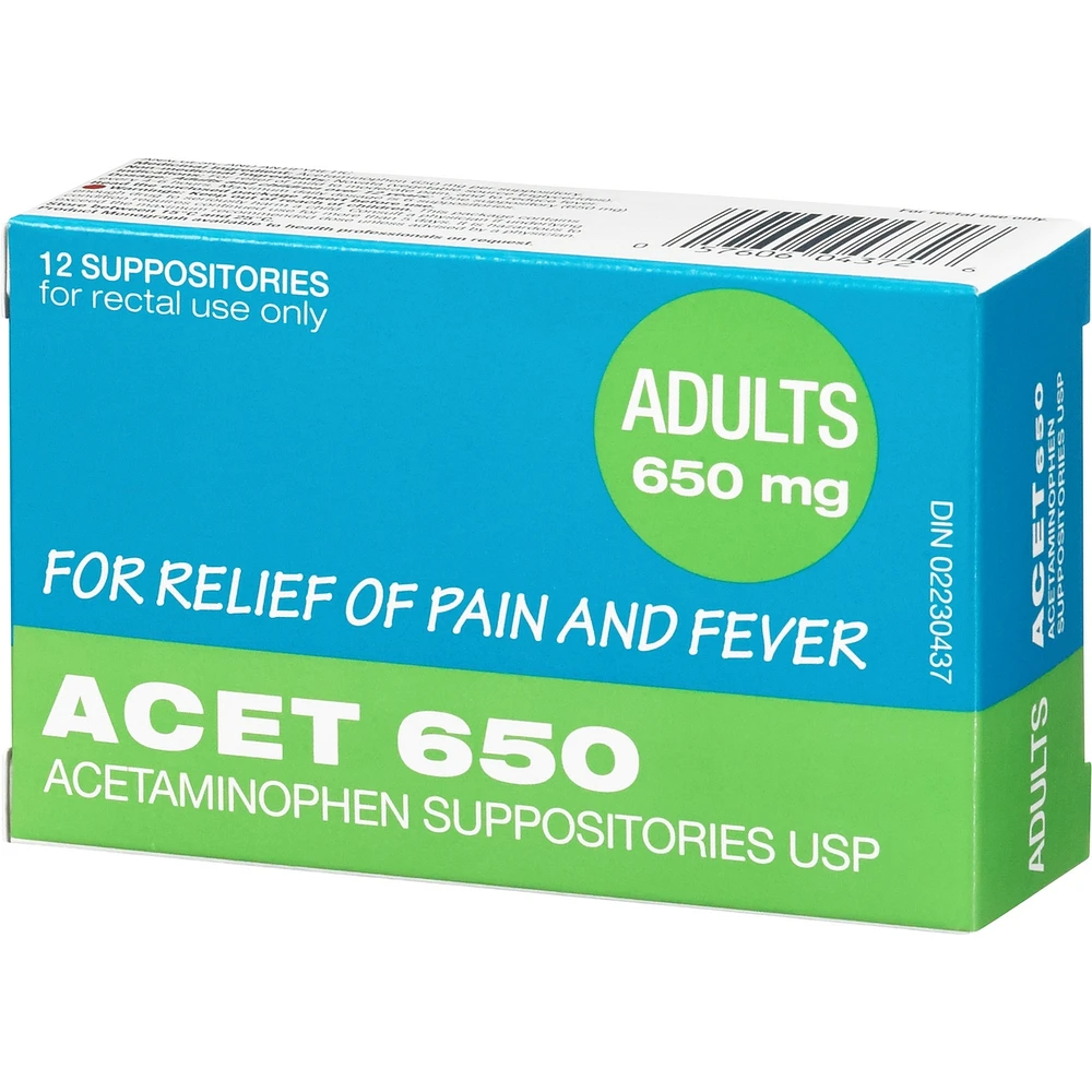 ACET 650mg Suppositories