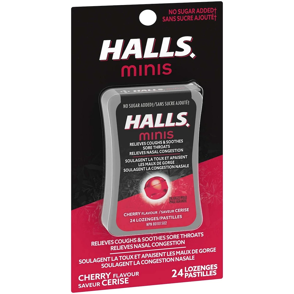 Minis No Sugar Added Cherry Flavour Cough Drops